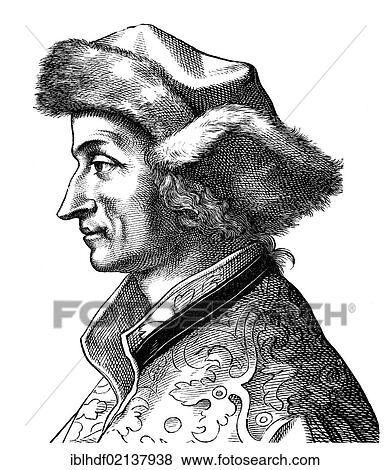 Historical drawing from the 19th Century, portrait of Sebastian Brant, 1457 - 1521, a German jurist, professor of law, town clerk of Strasbourg View Large Photo Image Stock Photo - Historical drawing from the 19th Century, portrait of Sebastian Brant, 1457 - 1521, a German jurist, professor of law, town clerk of Strasbourg. Fotosearch
