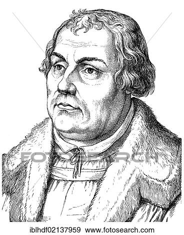 Historical drawing from the 19th Century, portrait of Martin Luther, 1483 - 1546, theologian and reformer View Large Photo Image Stock Photo - Historical drawing from the 19th Century, portrait of Martin Luther, 1483 - 1546, theologian and reformer. Fotosearch