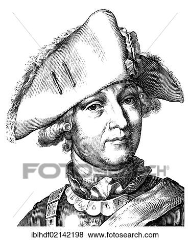 Historical drawing from the 19th century, portrait of Friedrich Wilhelm Freiherr von Seydlitz-Kurzbach, 1721 - 1773, a Prussian cavalry general, the most important cavalry leader of Prussia View Large Photo Image Stock Photo - Historical drawing from the 19th century, portrait of Friedrich Wilhelm Freiherr von Seydlitz-Kurzbach, 1721 - 1773, a Prussian cavalry general, the most important cavalry leader of Prussia. Fotosearch