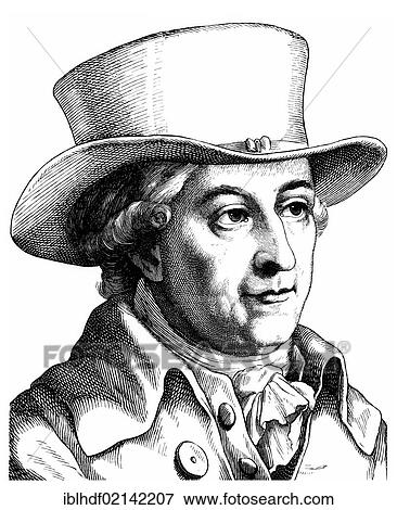 Historical drawing from the 19th century, portrait of Justus Moser, 1720 - 1794, a German jurist, statesman, writer and historian View Large Photo Image Stock Photo - Historical drawing from the 19th century, portrait of Justus Moser, 1720 - 1794, a German jurist, statesman, writer and historian. Fotosearch