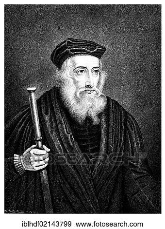 Historical drawing from the 19th Century, portrait of John Wycliffe or Wyclif, Wycliff, Wiclef, Wicliffe, or Wickliffe known as Doctor evangelicus, 1330 - 1384, an English philosopher, theologian and church reformer View Large Photo Image Stock Photo - Historical drawing from the 19th Century, portrait of John Wycliffe or Wyclif, Wycliff, Wiclef, Wicliffe, or Wickliffe known as Doctor evangelicus, 1330 - 1384, an English philosopher, theologian and church reformer. Fotosearch
