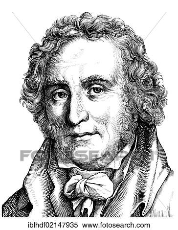 Stock Photography - Historical drawing from the 19th Century, portrait of Count Friedrich Leopold zu Stolberg-Stolberg, 1750 - 1819, a German poet, translator and lawyer. Fotosearch