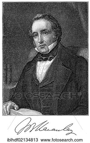 Historical engraving from 19th Century, portrait of Thomas Babington Macaulay, 1st Baron Macaulay of Rothley, 1800-1859, British historian, poet and politician View Large Photo Image Stock Image - Historical engraving from 19th Century, portrait of Thomas Babington Macaulay, 1st Baron Macaulay of Rothley, 1800-1859, British historian, poet and politician. Fotosearch