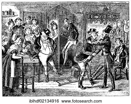 Historical engraving from the 19th Century, illustration from The Pickwick Papers or The Posthumous Papers of the Pickwick Club, first novel by Charles John Huffam Dickens or Boz, 1812-1870, English writer View Large Photo Image Stock Photograph - Historical engraving from the 19th Century, illustration from The Pickwick Papers or The Posthumous Papers of the Pickwick Club, first novel by Charles John Huffam Dickens or Boz, 1812-1870, English writer. Fotosearch