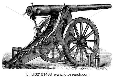 Historical illustration from the 19th Century, depiction of a German siege gun from Krupp View Large Photo Image Stock Image - Historical illustration from the 19th Century, depiction of a German siege gun from Krupp. Fotosearch