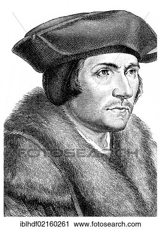 Historical illustration from the 19th Century, portrait of Thomas Morus or More, 1478 - 1535, an English statesman, humanist writer and a saint and martyr of the Roman Catholic Church View Large Photo Image Stock Image - Historical illustration from the 19th Century, portrait of Thomas Morus or More, 1478 - 1535, an English statesman, humanist writer and a saint and martyr of the Roman Catholic Church. Fotosearch