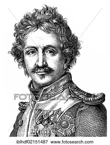 Historical illustration from the 19th Century, portrait of Ludwig I, King of Bavaria, 1786 - 1868, a German Prince of the House of Wittelsbach View Large Photo Image Stock Photo - Historical illustration from the 19th Century, portrait of Ludwig I, King of Bavaria, 1786 - 1868, a German Prince of the House of Wittelsbach. Fotosearch