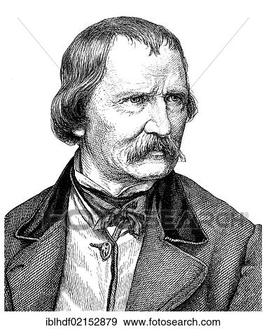 Historical illustration from the 19th Century, portrait of Wilhelm von Kaulbach, 1805 - 1874, a German painter View Large Photo Image Stock Photo - Historical illustration from the 19th Century, portrait of Wilhelm von Kaulbach, 1805 - 1874, a German painter. Fotosearch