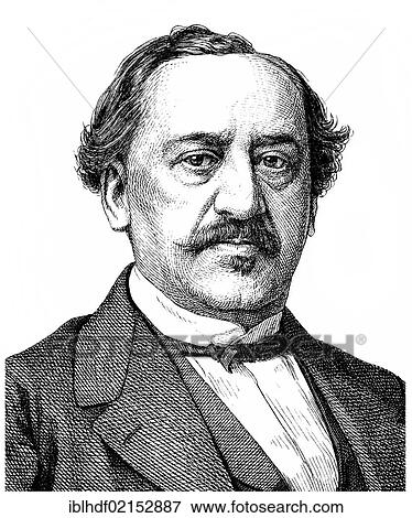 Historical illustration from the 19th Century, portrait of Friedrich von Flotow, 1812 - 1883, a German opera composer View Large Photo Image Stock Photo - Historical illustration from the 19th Century, portrait of Friedrich von Flotow, 1812 - 1883, a German opera composer. Fotosearch