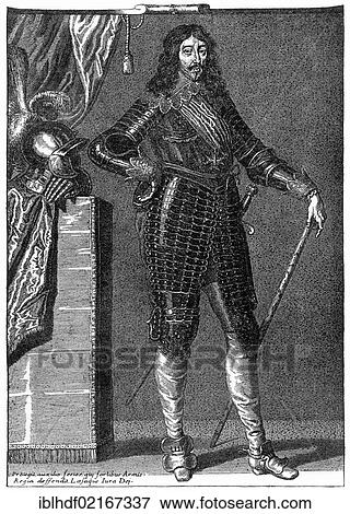 Stock Photo - Historical illustration from the 19th Century, portrait of Louis XIII, 1601 - 1643, 1610-1643 King of France and Navarre. Fotosearch
