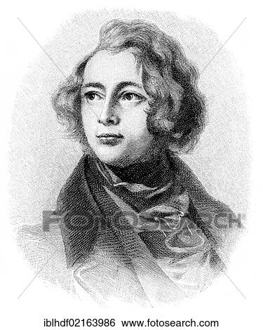 Stock Photograph - Historical illustration from the 19th Century, portrait of Charles John Huffam Dickens or Boz, 1812 - 1870, an English writer. Fotosearch