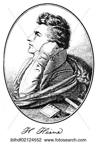 Historical print, 1827, portrait of Christian Johann Heinrich Heine, 1797 - 1856, a German poet, writer and journalist, from Bildatlas zur Geschichte der Deutschen Nationalliteratur, Illustrated Atlas of the History of German National Literature, by... View Large Photo Image Stock Image - Historical print, 1827, portrait of Christian Johann Heinrich Heine, 1797 - 1856, a German poet, writer and journalist, from Bildatlas zur Geschichte der Deutschen Nationalliteratur, Illustrated Atlas of the History of German National Literature, by.... Fotosearch
