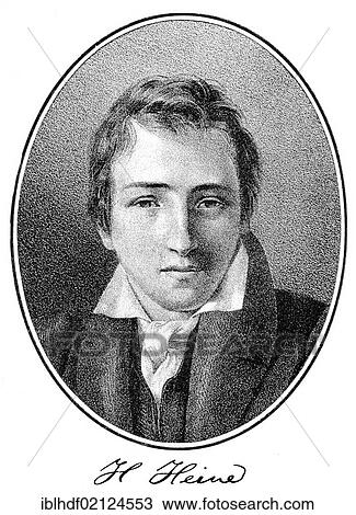 Historical print, 1831, portrait of Christian Johann Heinrich Heine, 1797 - 1856, a German poet, writer and journalist, from Bildatlas zur Geschichte der Deutschen Nationalliteratur, Illustrated Atlas of the History of German National Literature, by... View Large Photo Image Stock Image - Historical print, 1831, portrait of Christian Johann Heinrich Heine, 1797 - 1856, a German poet, writer and journalist, from Bildatlas zur Geschichte der Deutschen Nationalliteratur, Illustrated Atlas of the History of German National Literature, by.... Fotosearch