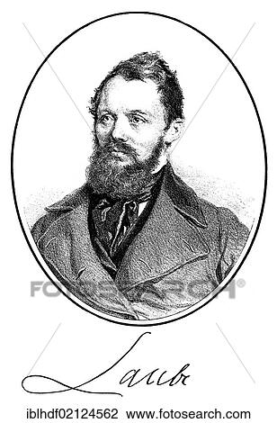 Historical print, 1848, portrait of Heinrich Rudolf Constanz Laube, 1806 - 1884, a German writer, playwright and theater director, from Bildatlas zur Geschichte der Deutschen Nationalliteratur, Illustrated Atlas of the History of German National... View Large Photo Image Stock Image - Historical print, 1848, portrait of Heinrich Rudolf Constanz Laube, 1806 - 1884, a German writer, playwright and theater director, from Bildatlas zur Geschichte der Deutschen Nationalliteratur, Illustrated Atlas of the History of German National.... Fotosearch