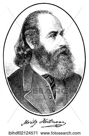 Historical print, 1872, portrait of Moritz Hartmann, 1821 - 1872, an Austrian journalist, writer and politician, from Bildatlas zur Geschichte der Deutschen Nationalliteratur, Illustrated Atlas of the History of German National Literature, by Gustav... View Large Photo Image Stock Image - Historical print, 1872, portrait of Moritz Hartmann, 1821 - 1872, an Austrian journalist, writer and politician, from Bildatlas zur Geschichte der Deutschen Nationalliteratur, Illustrated Atlas of the History of German National Literature, by Gustav.... Fotosearch