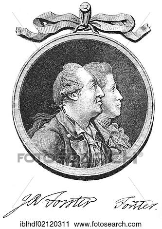 Historical print, engraving, 1782, portrait of father and son Forster, Johann Reinhold Forster, 1729-1798, naturalist and Protestant-Lutheran pastor, Johann Georg Adam Forster, 1754-1794, German naturalist, ethnologist, travel writer, journalist of... View Large Photo Image Stock Image - Historical print, engraving, 1782, portrait of father and son Forster, Johann Reinhold Forster, 1729-1798, naturalist and Protestant-Lutheran pastor, Johann Georg Adam Forster, 1754-1794, German naturalist, ethnologist, travel writer, journalist of.... Fotosearch