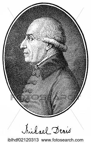 Historical print, engraving, 1792, portrait of Michael Denis, 1729-1800, Austrian Jesuit, author, translator, librarian and zoologist from Bildatlas zur Geschichte der Deutschen Nationalliteratur by Gustav Koennecke, picture atlas, 1887 View Large Photo Image Stock Image - Historical print, engraving, 1792, portrait of Michael Denis, 1729-1800, Austrian Jesuit, author, translator, librarian and zoologist from Bildatlas zur Geschichte der Deutschen Nationalliteratur by Gustav Koennecke, picture atlas, 1887. Fotosearch