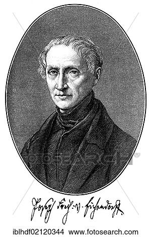 Historical print, engraving, of Joseph Karl Benedikt Freiherr von Eichendorff, 1788-1857, poet and writer of the German Romanticism, from Bildatlas zur Geschichte der Deutschen Nationalliteratur by Gustav Koennecke, picture atlas, 1887 View Large Photo Image Picture - Historical print, engraving, of Joseph Karl Benedikt Freiherr von Eichendorff, 1788-1857, poet and writer of the German Romanticism, from Bildatlas zur Geschichte der Deutschen Nationalliteratur by Gustav Koennecke, picture atlas, 1887. Fotosearch