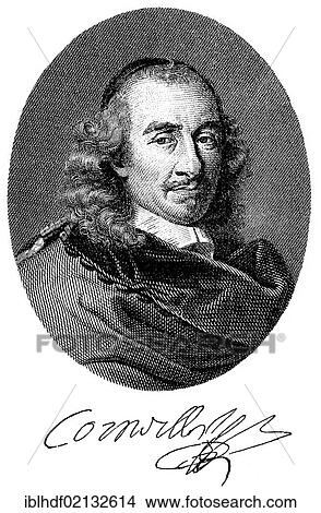 Historical print from the 19th Century, portrait of Pierre Corneille, 1606 - 1684, a French writer and playwright of the Baroque View Large Photo Image Picture - Historical print from the 19th Century, portrait of Pierre Corneille, 1606 - 1684, a French writer and playwright of the Baroque. Fotosearch