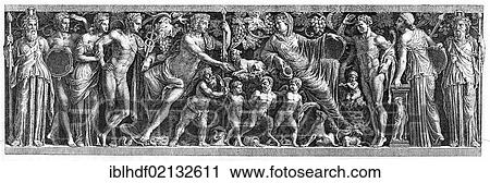 Historical print from the 19th Century, Dionysus relief from the Villa Romana del Casale, Sicily, Italy, Europe View Large Photo Image Stock Image - Historical print from the 19th Century, Dionysus relief from the Villa Romana del Casale, Sicily, Italy, Europe. Fotosearch
