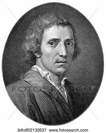 Stock Photo - Historical print from the 19th Century, portrait of Giuseppe Parini, 1729 - 1799, an Italian poet and satirist. Fotosearch