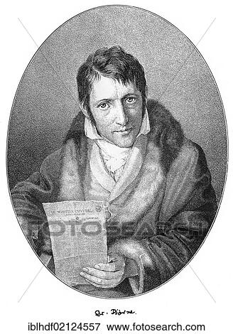 Stock Photo - Historical print, portrait of Carl Ludwig Boerne or Juda Loeb Baruch, 1786 - 1837, a German journalist, literary and theater critic, from Bildatlas zur Geschichte der Deutschen Nationalliteratur, Illustrated Atlas of the History of German National.... Fotosearch
