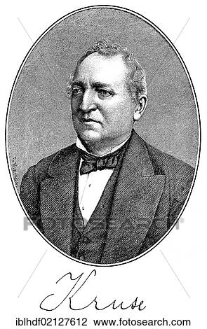 Historical print, portrait of Henry Kruse, 1815 - 1902, a German journalist, poet and writer, from the Illustrated History of German National Literature, by Gustav Koennecke, 1887 View Large Photo Image Stock Image - Historical print, portrait of Henry Kruse, 1815 - 1902, a German journalist, poet and writer, from the Illustrated History of German National Literature, by Gustav Koennecke, 1887. Fotosearch
