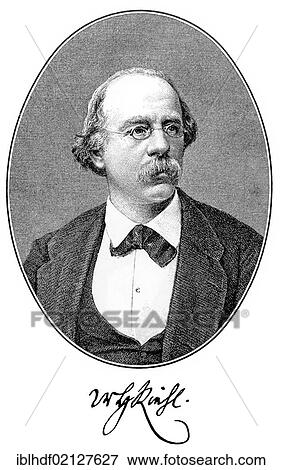 Historical print, portrait of William Henry von Riehl, 1823 - 1897, German journalist, writer and cultural historian, from the Illustrated History of German National Literature, by Gustav Koennecke, 1887 View Large Photo Image Stock Photo - Historical print, portrait of William Henry von Riehl, 1823 - 1897, German journalist, writer and cultural historian, from the Illustrated History of German National Literature, by Gustav Koennecke, 1887. Fotosearch