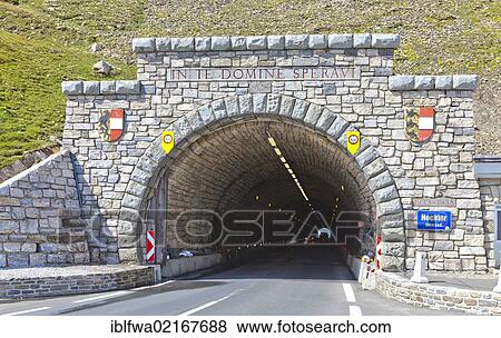 Stock Photo - Hochtor tunnel, 2504m above sea level, Grossglockner High Alpine Road, Hohe Tauern National Park, Austria, Europe. Fotosearch