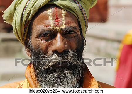 Holy man, Sadhu, Durbar Square, Kathmandu, Nepal, Asia View Large Photo Image Picture - Holy man, Sadhu, Durbar Square, Kathmandu, Nepal, Asia. Fotosearch
