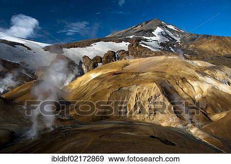Hot springs and Rhyolite Mountains, Kerlingarfjoell, Highlands, Iceland, Europe View Large Photo Image Stock Photo - Hot springs and Rhyolite Mountains, Kerlingarfjoell, Highlands, Iceland, Europe. Fotosearch