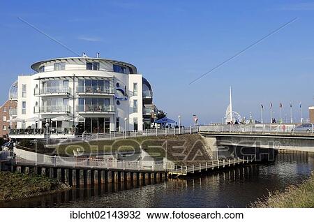 Hotel am Siel, Bensersiel, East Frisia, Lower Saxony, Germany, Europe View Large Photo Image Stock Image - Hotel am Siel, Bensersiel, East Frisia, Lower Saxony, Germany, Europe. Fotosearch