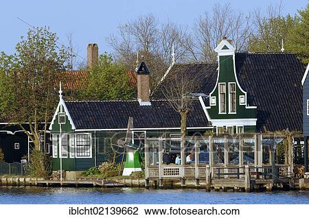 Houses in Zaanse Schans open-air museum, Zaanstad, North Holland, Holland, Netherlands, Europe View Large Photo Image Stock Image - Houses in Zaanse Schans open-air museum, Zaanstad, North Holland, Holland, Netherlands, Europe. Fotosearch