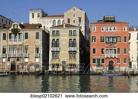 Houses, palazzo, palaces on the Grand Canal, Canal or Canale Grande, Venice, Italy, Europe View Large Photo Image Stock Image - Houses, palazzo, palaces on the Grand Canal, Canal or Canale Grande, Venice, Italy, Europe. Fotosearch