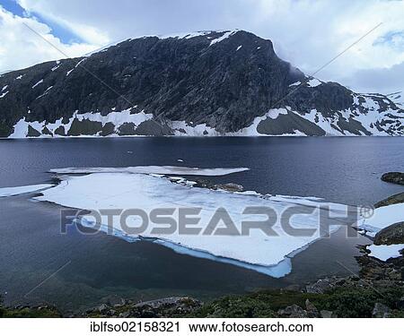 Ice in Lake Langvatnet near Grotli, Oppland, Norway, Scandinavia, Europe View Large Photo Image Stock Image - Ice in Lake Langvatnet near Grotli, Oppland, Norway, Scandinavia, Europe. Fotosearch