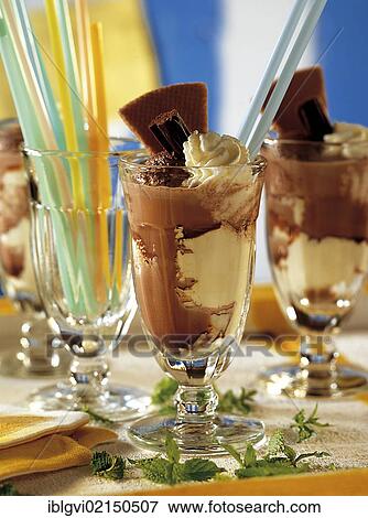 Stock Photo - Iced chocolate Antwerp, Belgium, Europe. Fotosearch