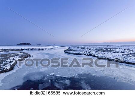 Icy and snow-covered Hallig Langeness, holm, North Frisia, Schleswig-Holstein, Northern Germany, Germany, Europe View Large Photo Image Stock Photography - Icy and snow-covered Hallig Langeness, holm, North Frisia, Schleswig-Holstein, Northern Germany, Germany, Europe. Fotosearch