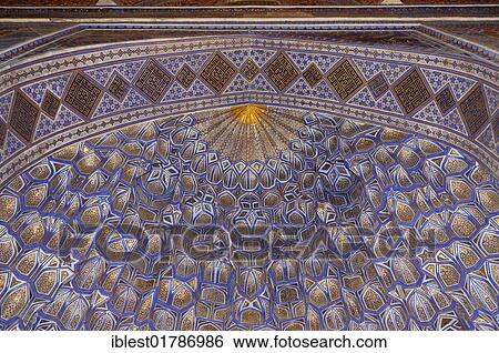 Interior cupola of Gur Emir, Gur-Amir, Guri Amir mausoleum, tomb of Timur, Temur, Tamerlane, Samarkand, Silk Road, Uzbekistan, Central Asia, Asia View Large Photo Image Stock Photograph - Interior cupola of Gur Emir, Gur-Amir, Guri Amir mausoleum, tomb of Timur, Temur, Tamerlane, Samarkand, Silk Road, Uzbekistan, Central Asia, Asia. Fotosearch