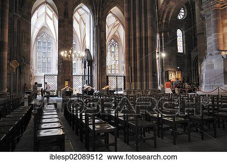 Interior, Strasbourg Cathedral, Strasbourg, Alsace, France, Europe View Large Photo Image Stock Image - Interior, Strasbourg Cathedral, Strasbourg, Alsace, France, Europe. Fotosearch