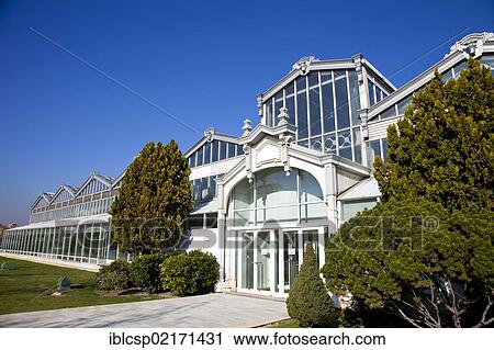 Invernadero de Arganzuela greenhouse in Madrid Rio, Madrid, Spain, Europe View Large Photo Image Stock Image - Invernadero de Arganzuela greenhouse in Madrid Rio, Madrid, Spain, Europe. Fotosearch