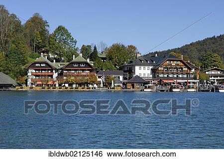 Koenigsee village on Lake Koenigsee, Berchtesgadener Land country, Upper Bavaria, Germany, Europe View Large Photo Image Stock Photograph - Koenigsee village on Lake Koenigsee, Berchtesgadener Land country, Upper Bavaria, Germany, Europe. Fotosearch