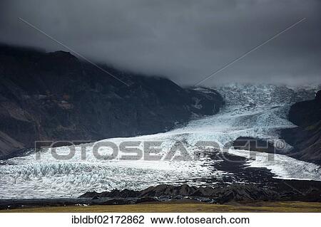 Kviárjoekull glacier tongue, Vatnajoekull Glacier, Austurland, East Iceland, Iceland, Europe View Large Photo Image Stock Image - Kviárjoekull glacier tongue, Vatnajoekull Glacier, Austurland, East Iceland, Iceland, Europe. Fotosearch