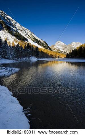 Lake Palpuogna, Berguen, Graubunden, Switzerland, Europe View Large Photo Image Stock Image - Lake Palpuogna, Berguen, Graubunden, Switzerland, Europe. Fotosearch