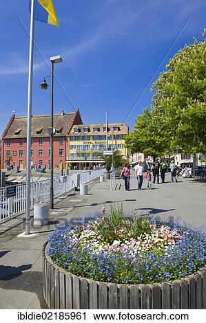 Lakeside promenade, Unterstadt district, Meersburg, Lake Constance, Baden-Wuerttemberg, southern Germany, Germany, Europe View Large Photo Image Stock Image - Lakeside promenade, Unterstadt district, Meersburg, Lake Constance, Baden-Wuerttemberg, southern Germany, Germany, Europe. Fotosearch