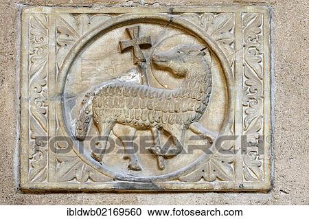 Lamb of God, relief, Basilica of Euphrasius, old town, Porec, Istria, Croatia, Europe View Large Photo Image Stock Image - Lamb of God, relief, Basilica of Euphrasius, old town, Porec, Istria, Croatia, Europe. Fotosearch