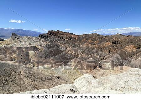 Stock Photo - Landscape at Zabriskie Point, Death Valley National Park, Mojave Desert, California, Nevada, USA, North America. Fotosearch