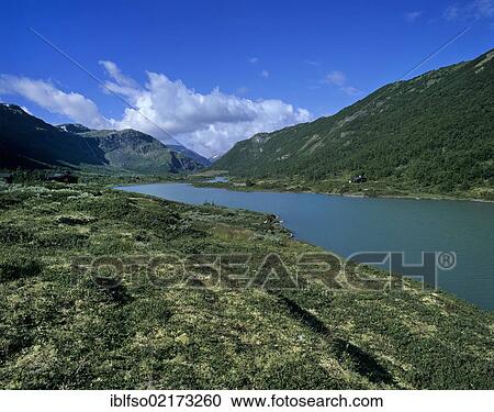 Stock Image - Landscape in Bøverdalen, Boverdalen, near Lom, Oppland, Norway, Scandinavia, Europe. Fotosearch