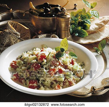 Lebanese tabbouleh, a specialty from the Middle East, with bulgur, tomato, cucumber, spring onions, parsley and mint, Lebanon, Asia View Large Photo Image Stock Image - Lebanese tabbouleh, a specialty from the Middle East, with bulgur, tomato, cucumber, spring onions, parsley and mint, Lebanon, Asia. Fotosearch