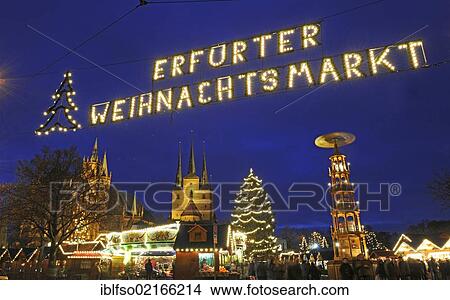 Lettering "Erfurter Weihnachtsmarkt", German for "Christmas market in Erfurt", Erfurt, Thuringia, Germany, Europe View Large Photo Image Picture - Lettering "Erfurter Weihnachtsmarkt", German for "Christmas market in Erfurt", Erfurt, Thuringia, Germany, Europe. Fotosearch