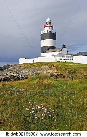 Lighthouse, Hook Head, County Wexford, Ireland, Europe View Large Photo Image Stock Photo - Lighthouse, Hook Head, County Wexford, Ireland, Europe. Fotosearch